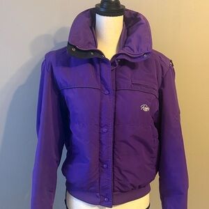 Vintage Purple  Roffe ski jacket. Thinsulate 3M.  Size 12.